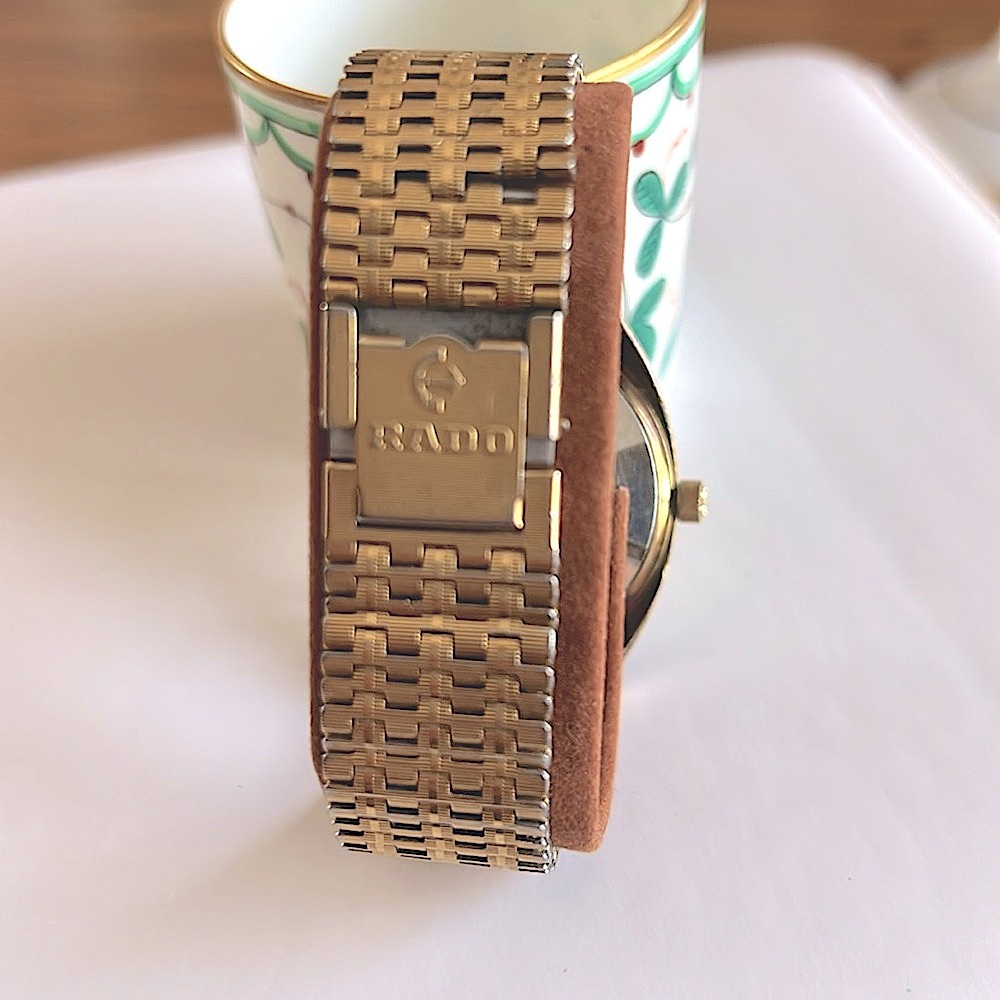 Preloved VTG Men Rado Marco PoloSwiss MadeAutomatic&Date GoldFace.Works well. - Picture 7 of 13